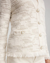 Chico's Online - Fringe Textured V-Neck Cardigan