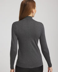 Chico's / Ella Rhinestone Mockneck Sweater