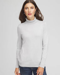 Chico's Sale - Metallic Turtleneck Pullover Sweaters