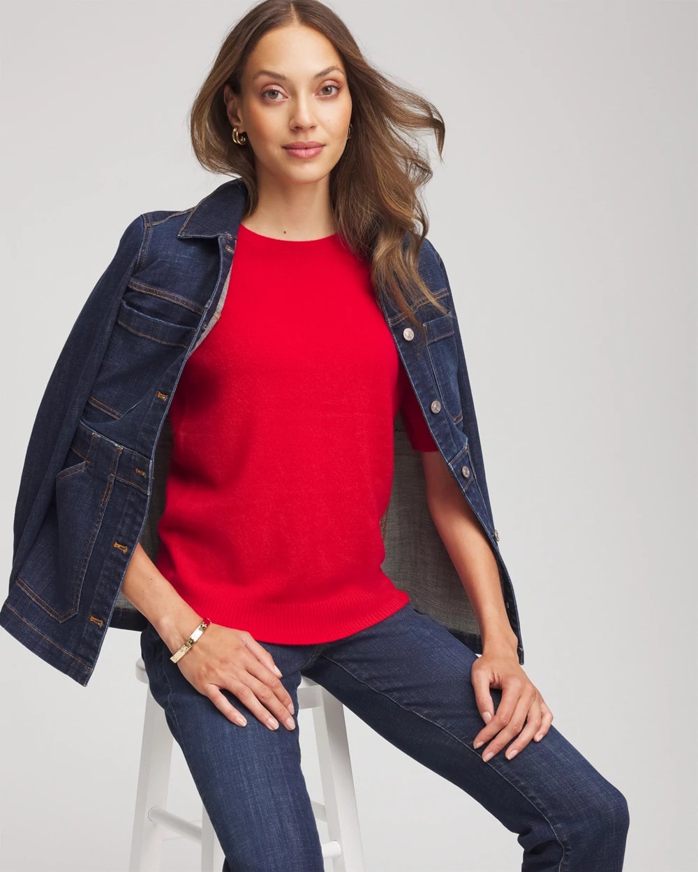 Chico's Outlet - Crewneck Cashmere Pullover Sweater