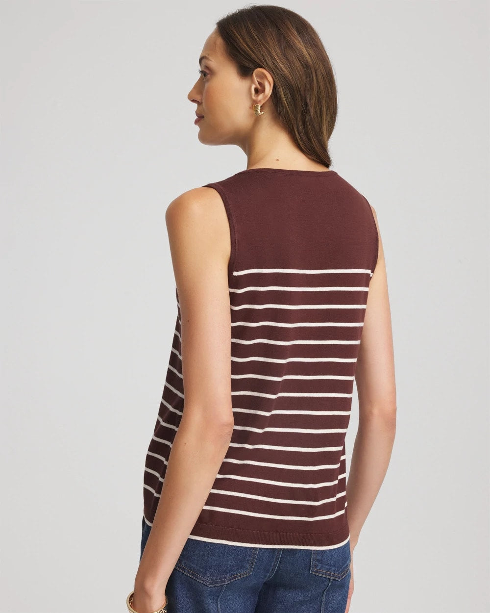 Chico's Sale - Ella Striped Sweater Tank