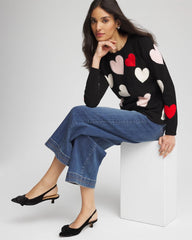 Chico's Online - V-Day Multi-Heart Pullover