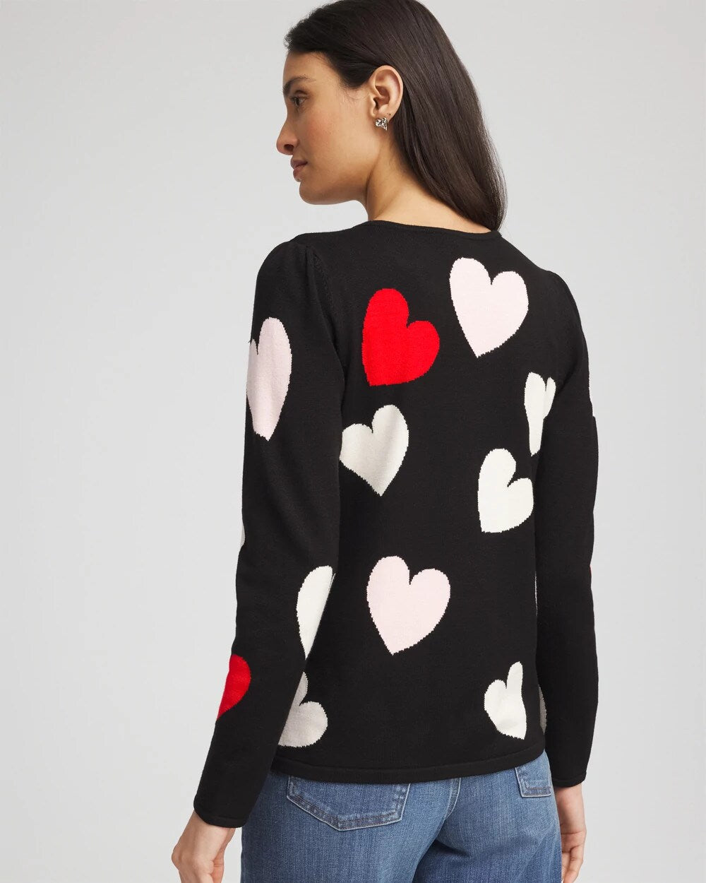 Chico's Online - V-Day Multi-Heart Pullover