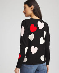 Chico's Online - V-Day Multi-Heart Pullover