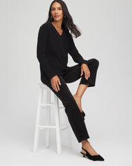 Chico's US - Embellished V-Neck Pullover Sweater