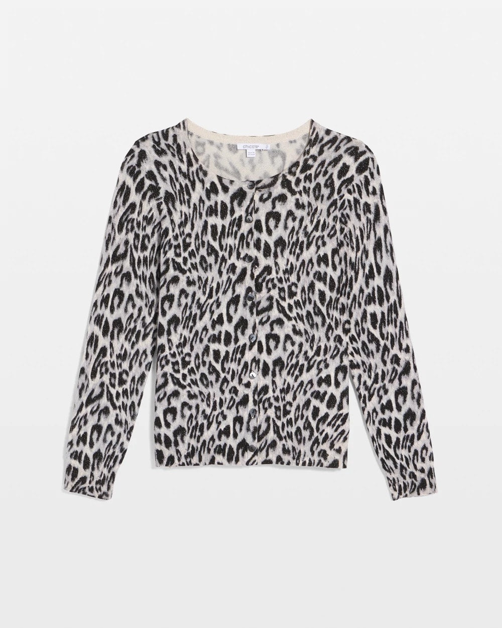 Chico's US - Animal Crewneck Cardigan