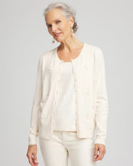 Chico's / Embellished Crewneck Cardigan