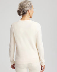 Chico's / Embellished Crewneck Cardigan