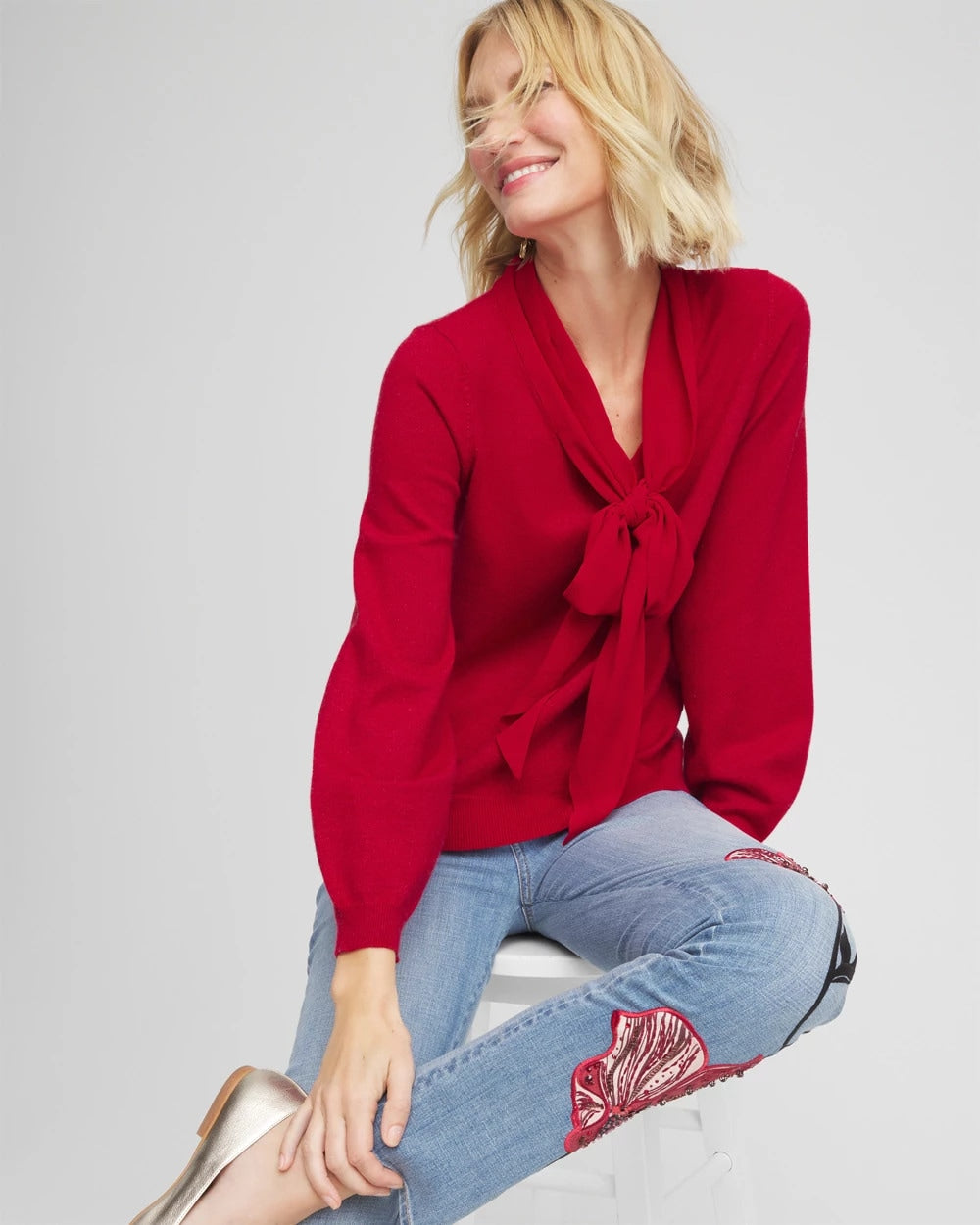 Chico's US - Bow-Detailed Sweater