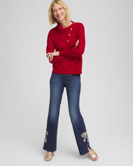 Chico's / Button Envelope Neck Sweater