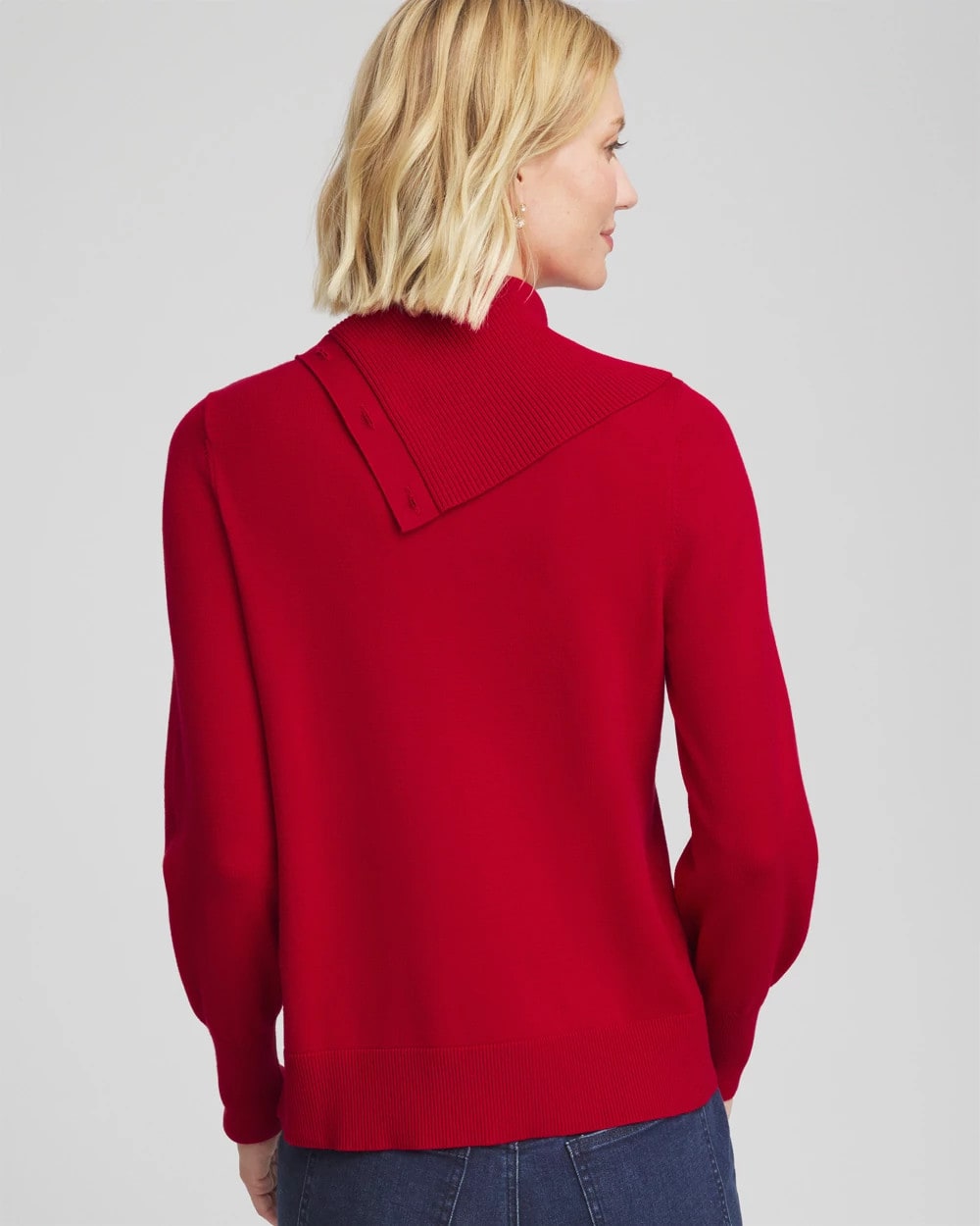 Chico's / Button Envelope Neck Sweater
