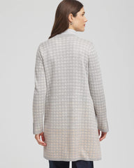 Chico's Metallic Herringbone Cardigan