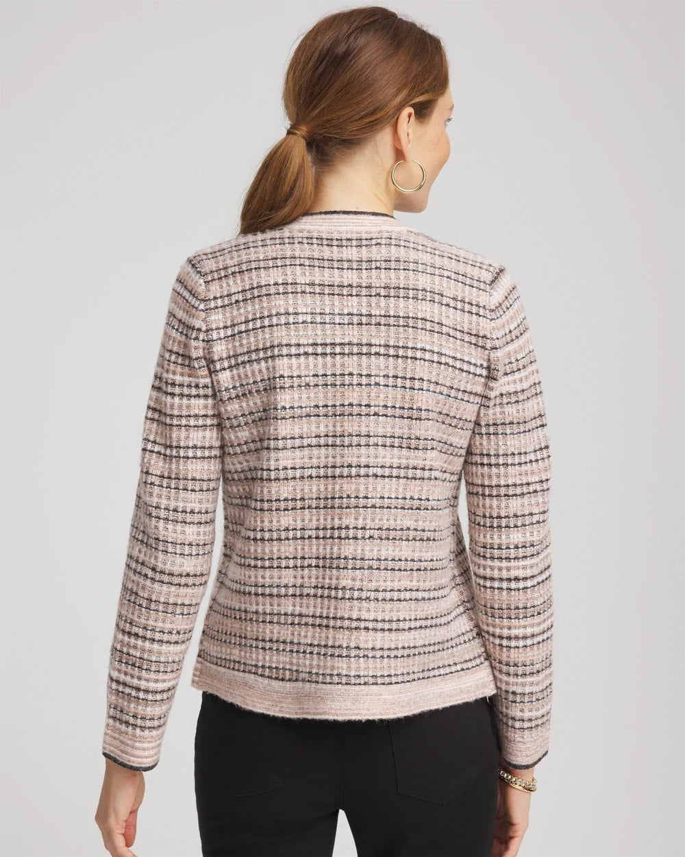 Chico's Sale - Sunset Abstract Sweater Jacket