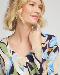 Chico's / Ella Bloom V-Neck Pullover Sweater