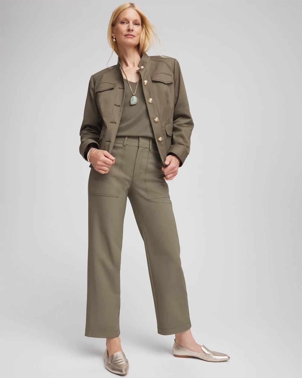 Chico's Online - Petite Bi-Stretch Straight Ankle Pants