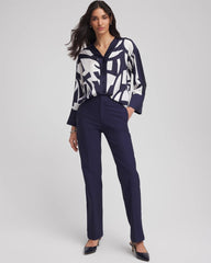 Chico's US - Cotton Straight-Leg Trousers