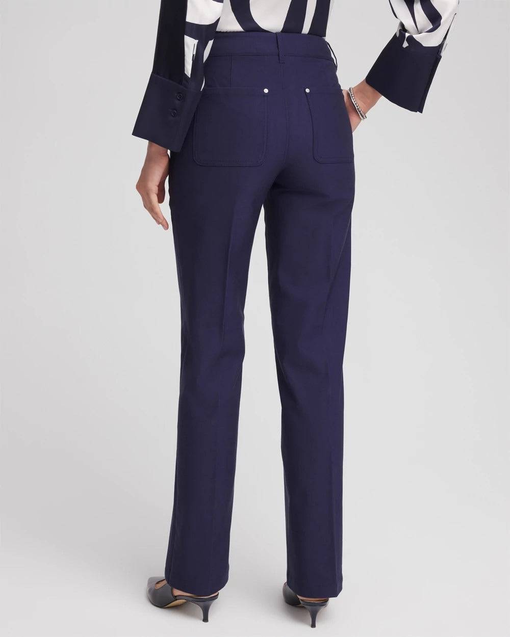 Chico's US - Cotton Straight-Leg Trousers