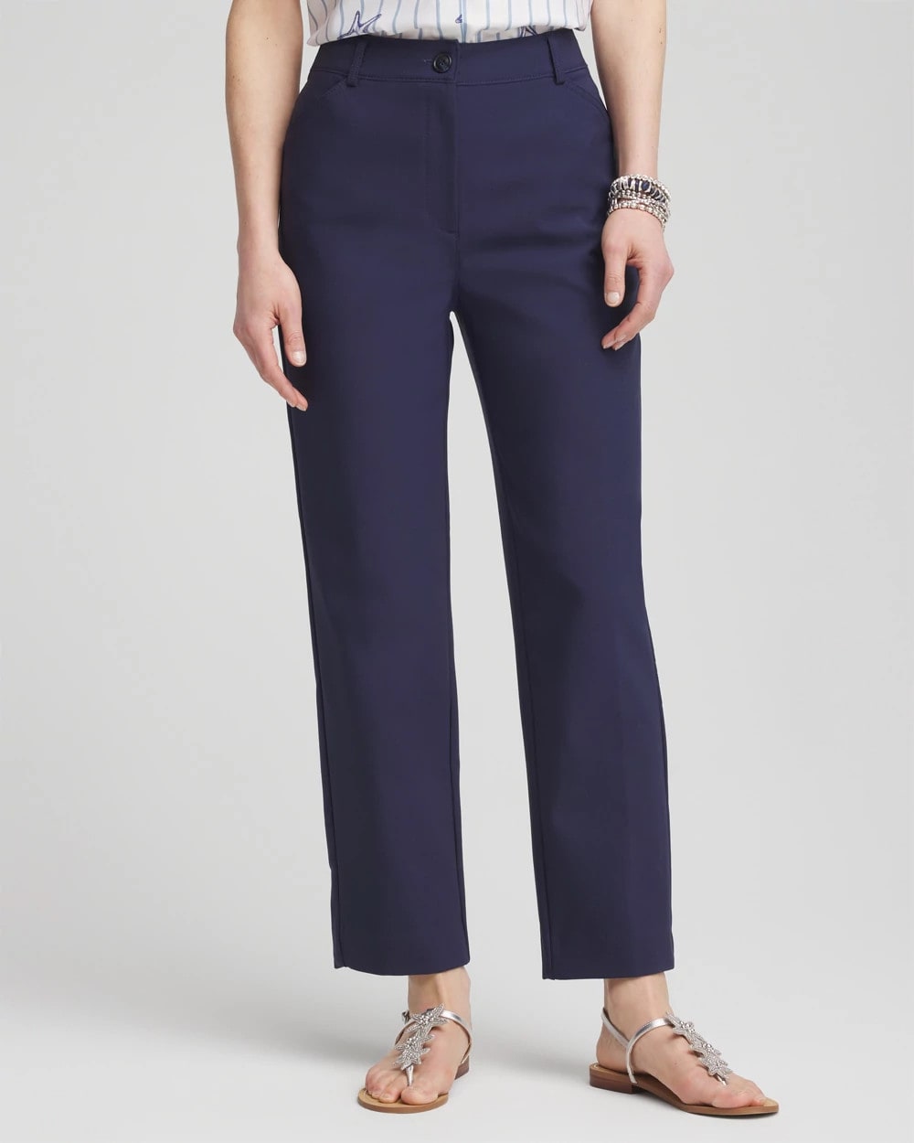 Chico's Discount - Fly Front Ankle Pants