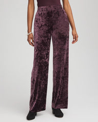 Chico's Outlet - Crushed Velvet Wide-Leg Pants