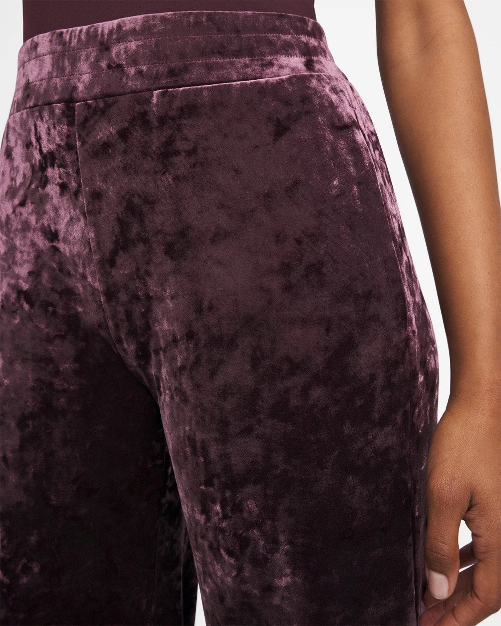 Chico's Outlet - Crushed Velvet Wide-Leg Pants