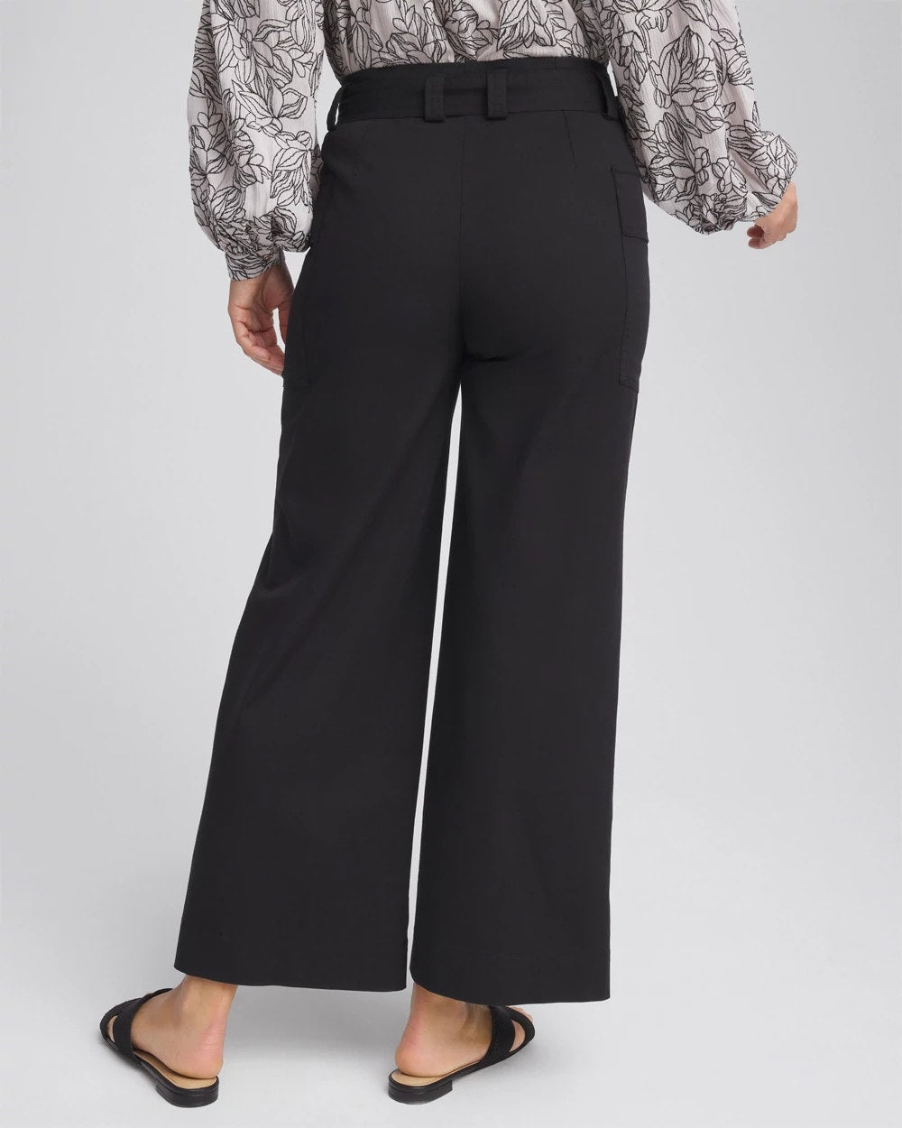 Chico's On Sale - Belted Twill Utility Cropped Pants