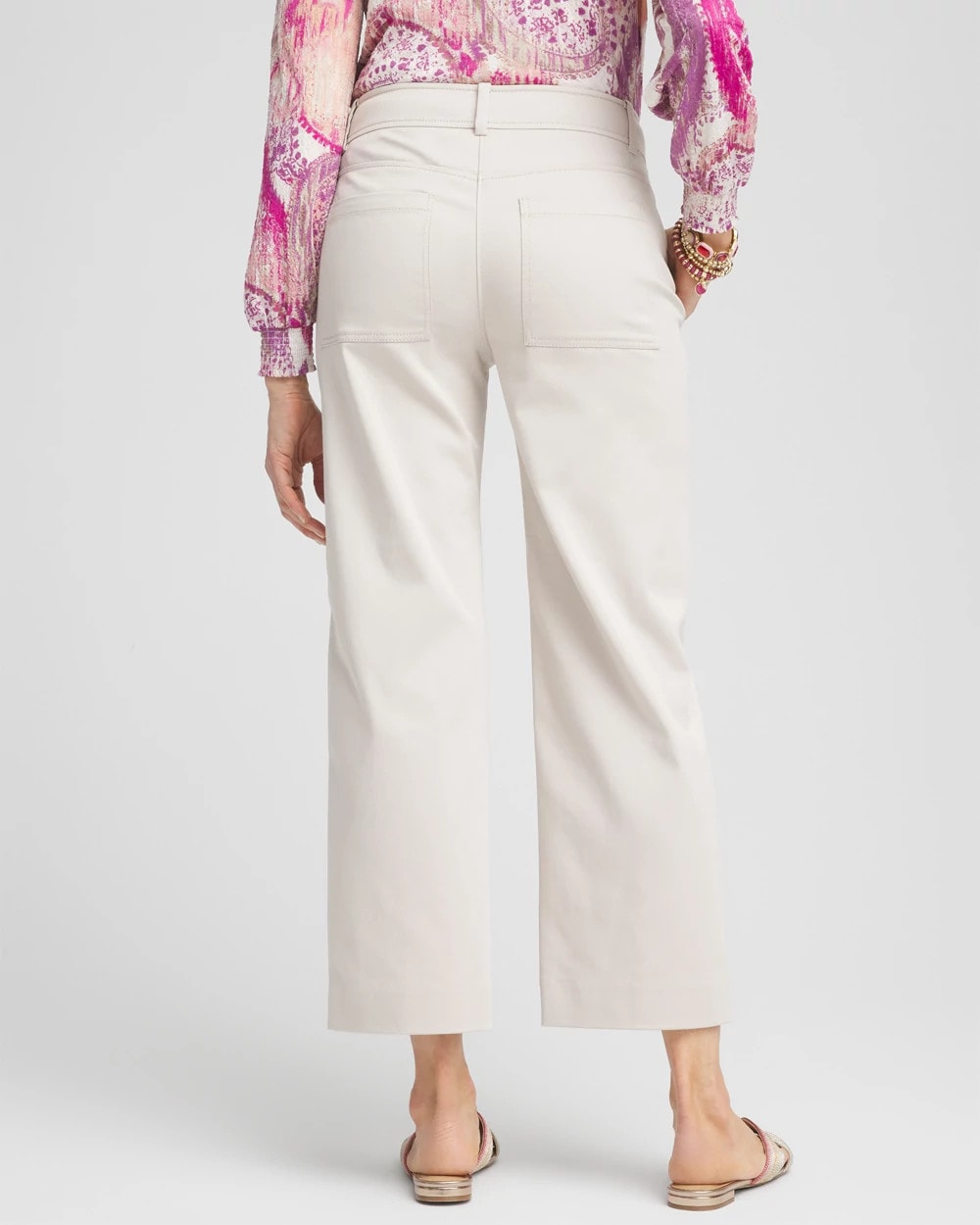 Chico's For Sale - Stretch Sateen Straight Cropped Pants