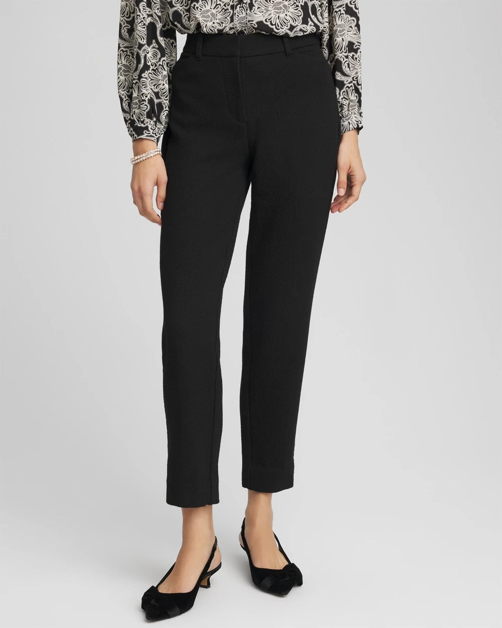 Chico's / Matelassé Slim Tapered Ankle Pants