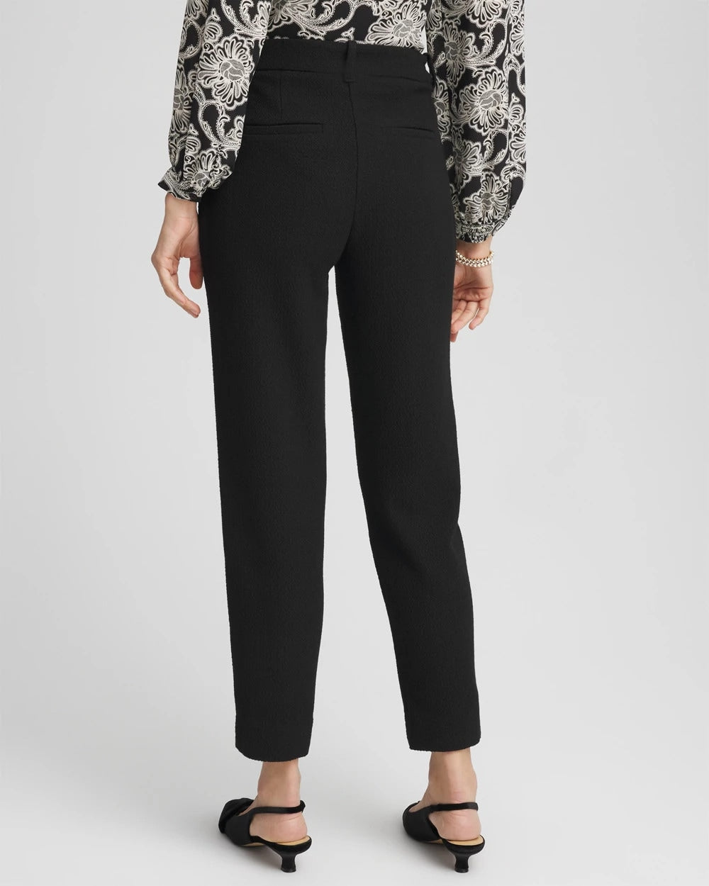 Chico's / Matelassé Slim Tapered Ankle Pants