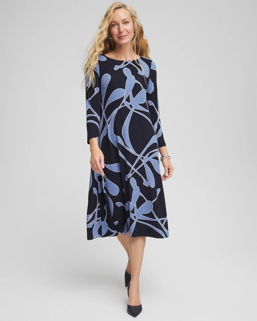 Chico's Discount - Travelers™ Abstract Midi Dress
