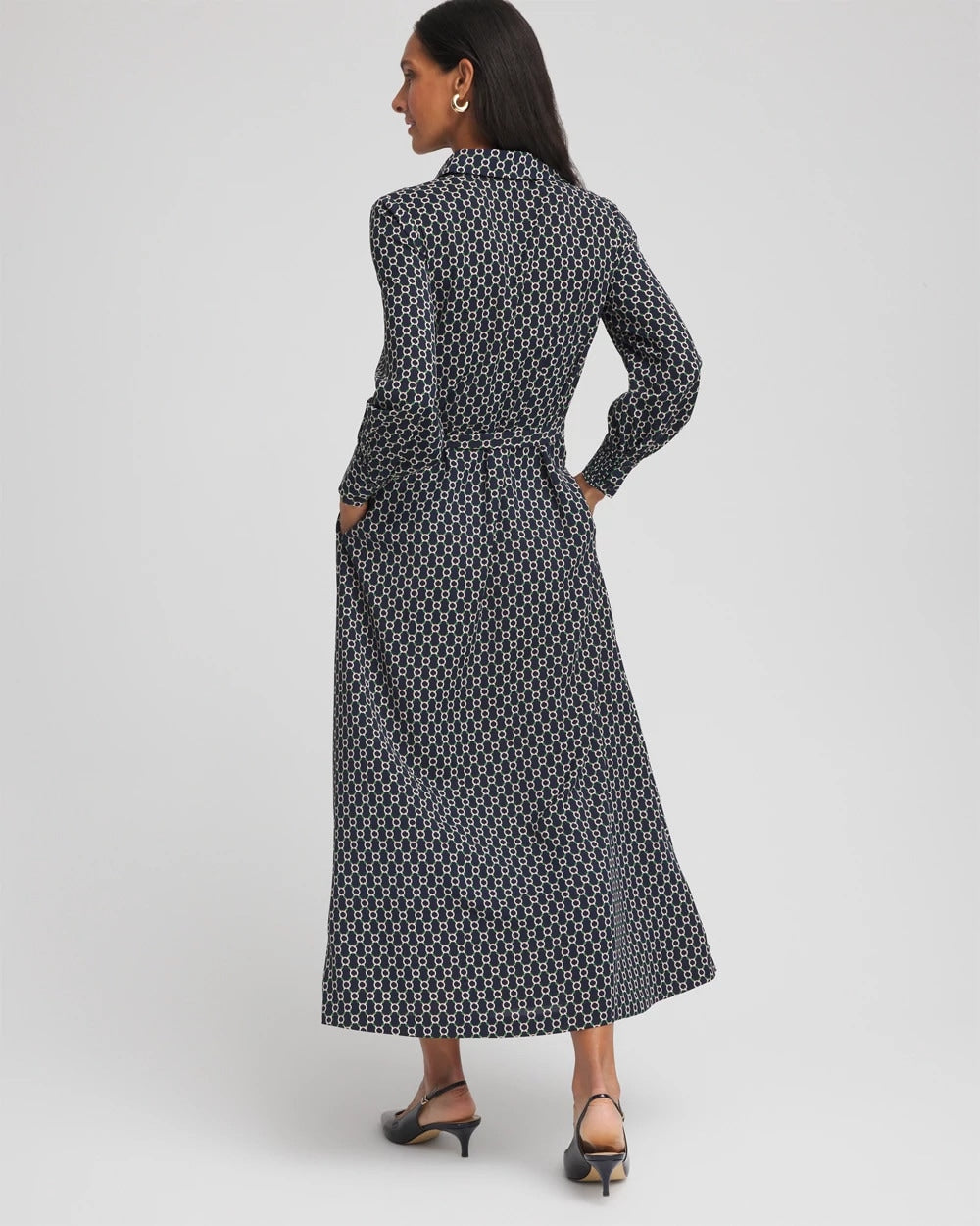 Chico's Sale - Chain Print Maxi Shirtdress