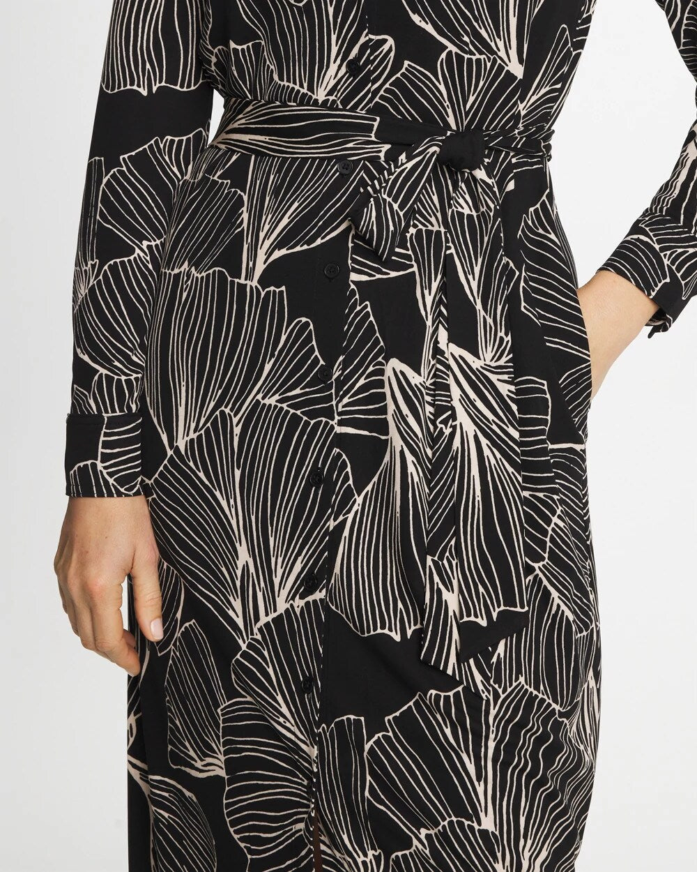 Chico's On Sale - Printed Knit Shirtdress