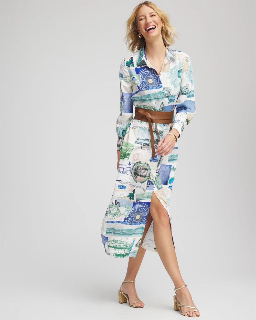 Chico's Outlet - Port Call Maxi Shirtdress