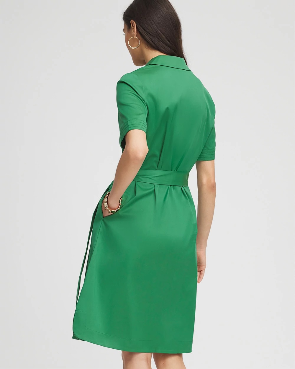 Chico's / Shirttail Hem Popover Dress