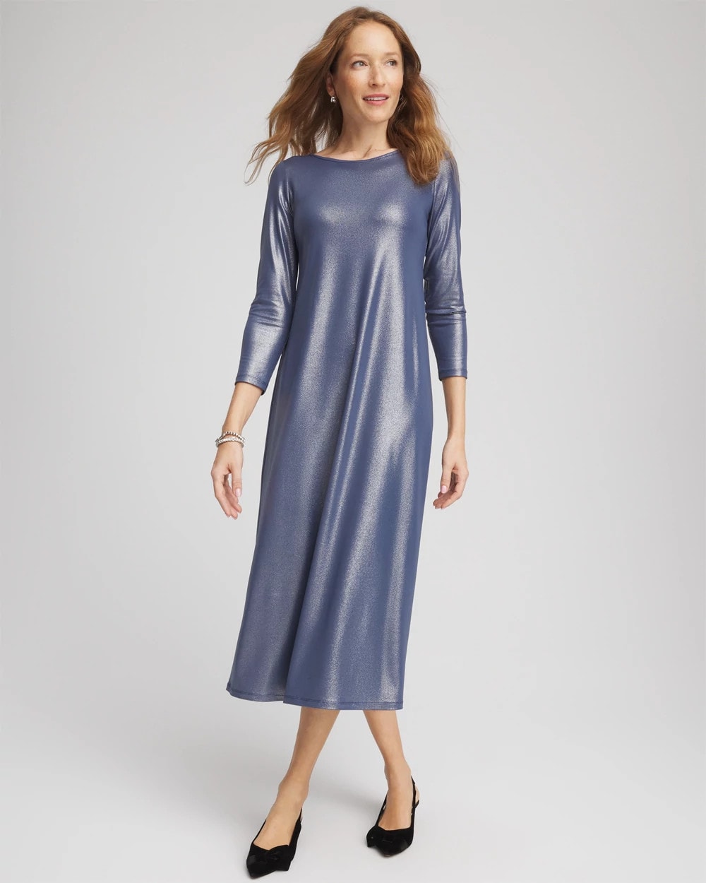 Chico's On Sale - Foiled Jersey Knit Maxi Dress