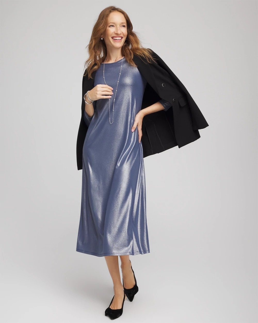 Chico's On Sale - Foiled Jersey Knit Maxi Dress