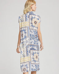 Chico's Discount - Floral Patchwork Short Shirtdress