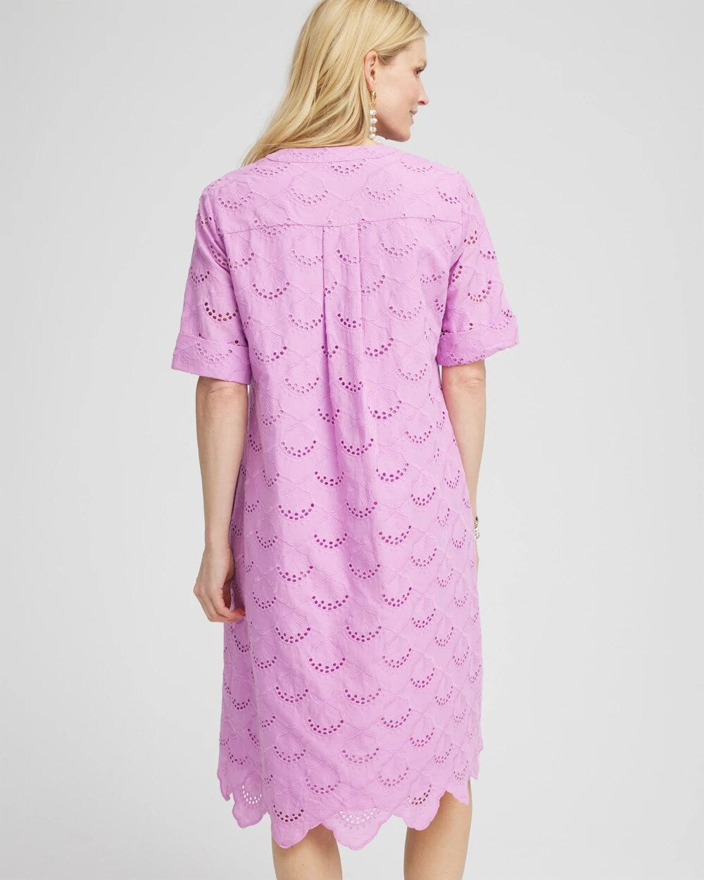 Chico's Discount - Eyelet Popover Dress
