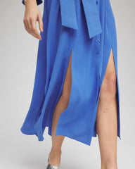 Chico's Sale - Belted Split Hem Maxi Shirtdress