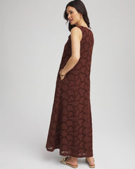 Chico's / Eyelet Cutout Maxi Tank Dress