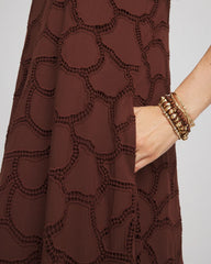 Chico's / Eyelet Cutout Maxi Tank Dress