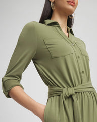 Chico's For Sale - Belted Jersey Maxi Jumpsuit