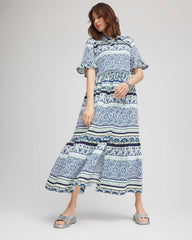 Chico's Online - Flutter-Sleeved Maxi Dress