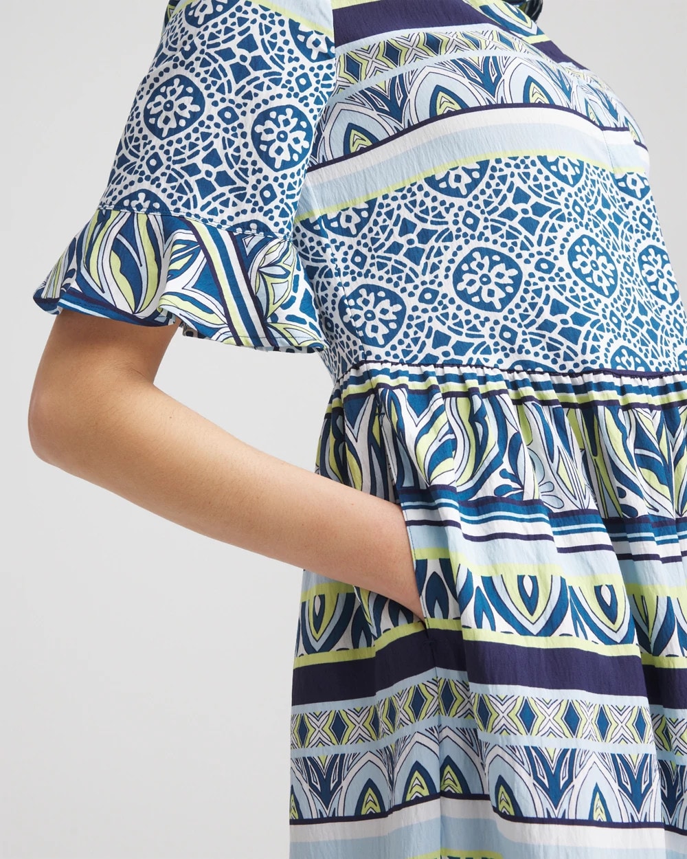 Chico's Online - Flutter-Sleeved Maxi Dress