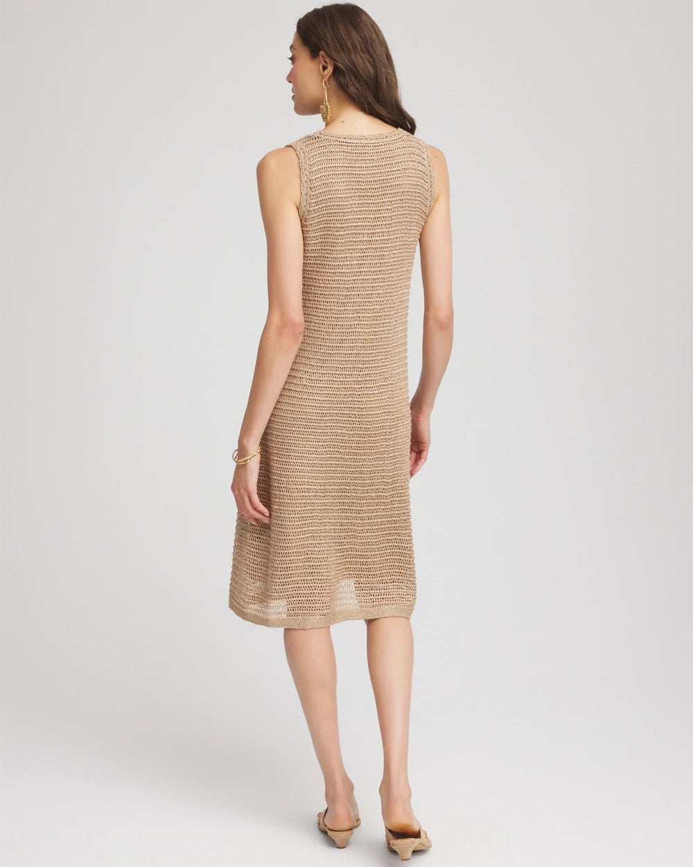 Chico's On Sale - Crochet-Knit Sequins Tank Dress