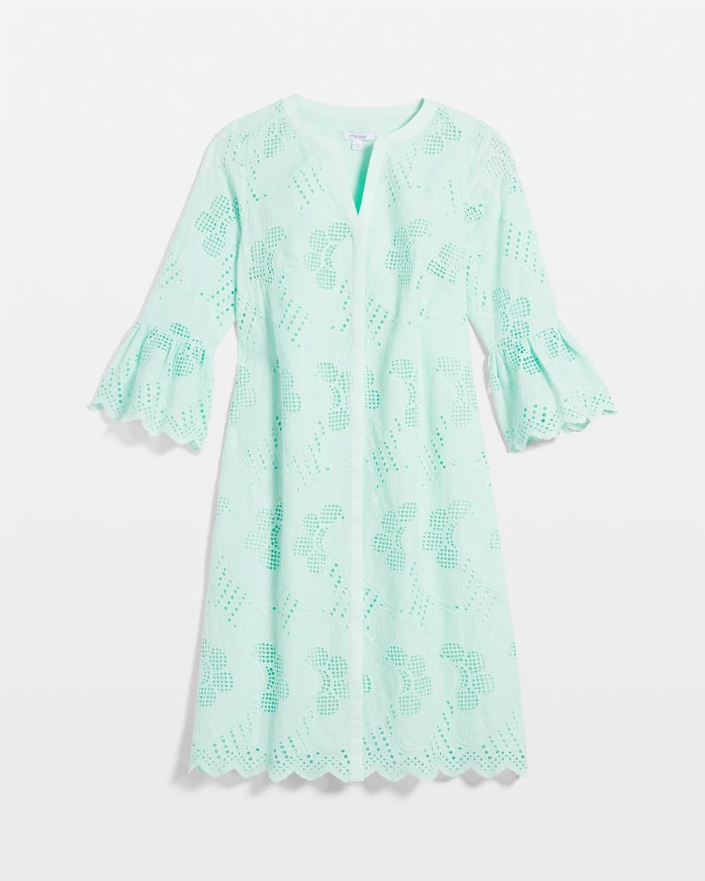 Chico's US - Eyelet Cotton Voile Dress