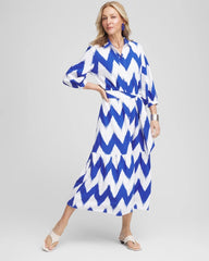 Chico's Discount - Chevron Striped Shirtdress