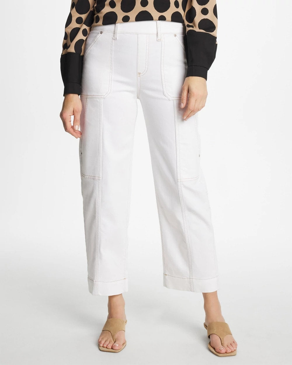 Chico's Sale - Utility Wide Pull-On Crop Jeans