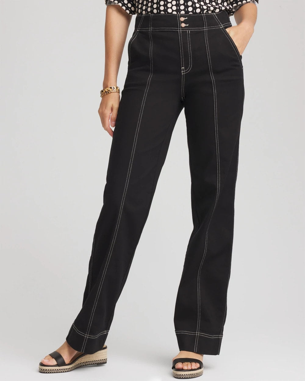 Chico's Outlet - Pull-On Wide-Leg Jeans