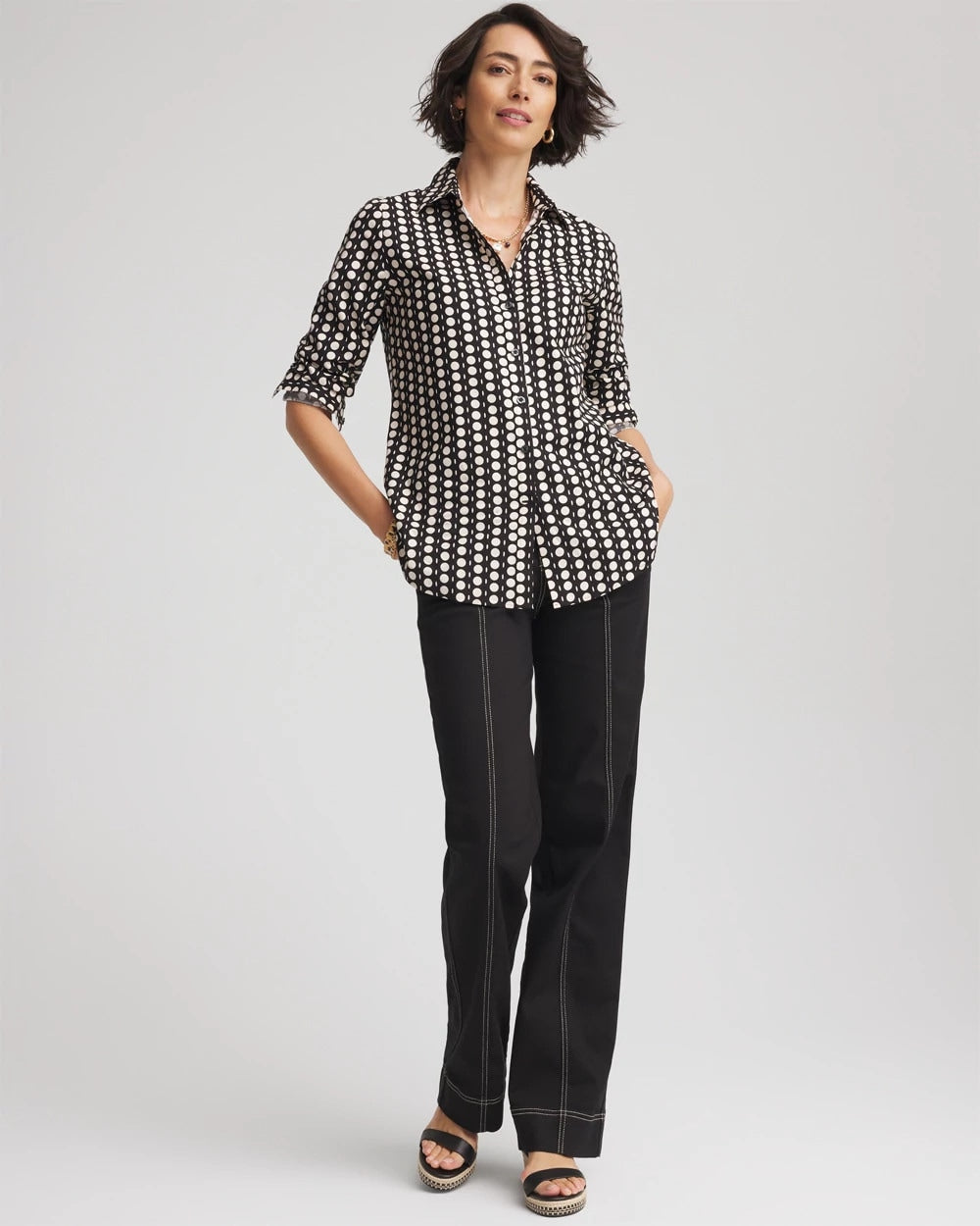 Chico's Outlet - Pull-On Wide-Leg Jeans