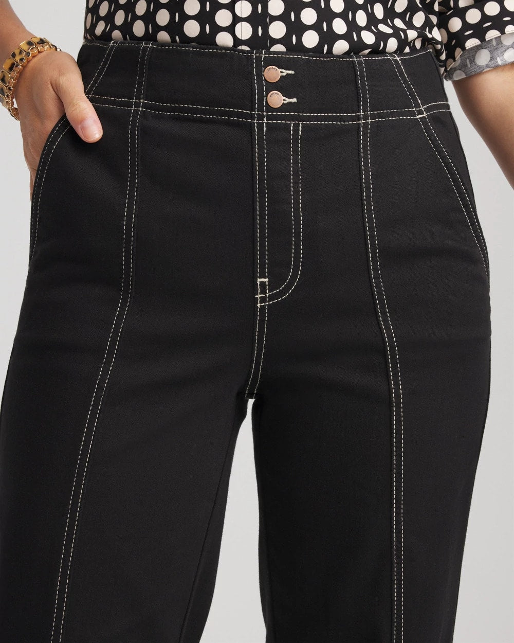 Chico's Outlet - Pull-On Wide-Leg Jeans